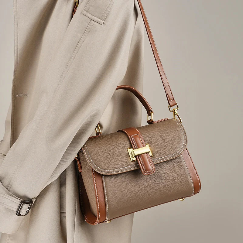 Marianne | Leather Top Handle Crossbody Bag