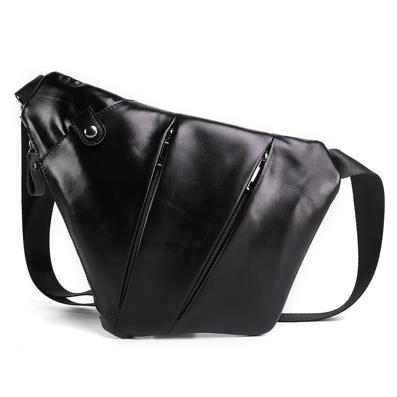 Riley | Urban Geometric Leather Crossbody Bag