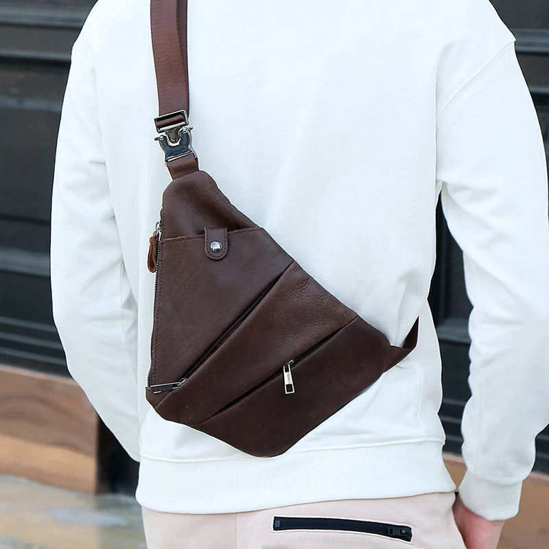 Riley | Urban Geometric Leather Crossbody Bag