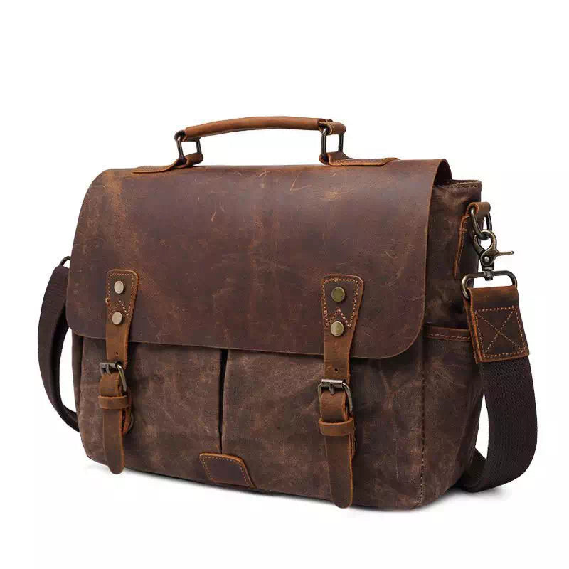 Simon | Rugged Canvas Messenger Crossbody Bag