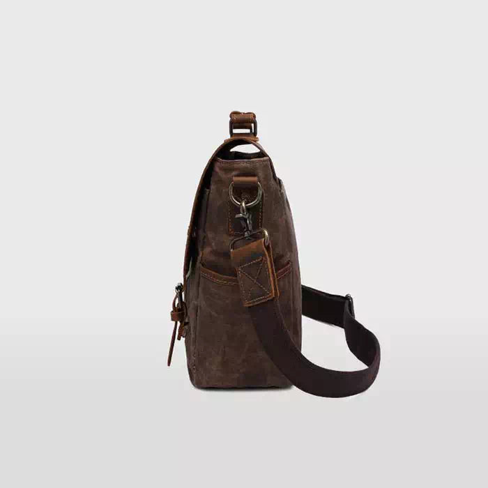 Simon | Rugged Canvas Messenger Crossbody Bag