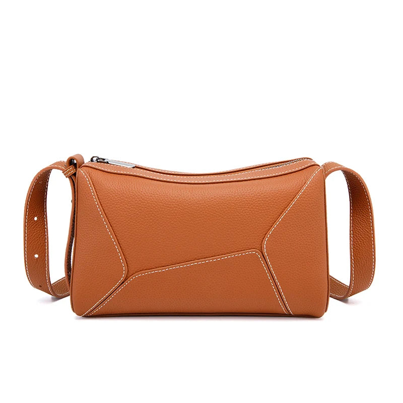 Gia | Classic Leather Crossbody Bag